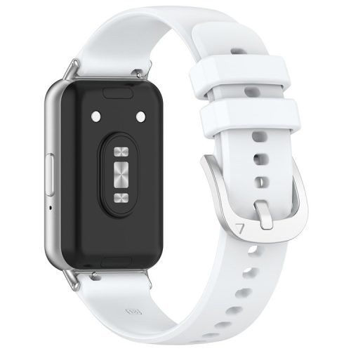 For Samsung Galaxy Fit3 Watch Band Soft Silicone Strap Replacement - White