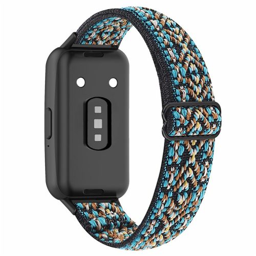 For Samsung Galaxy Fit3 Watch Strap Elastic Nylon Adjustable Smart Watch Band - Brown