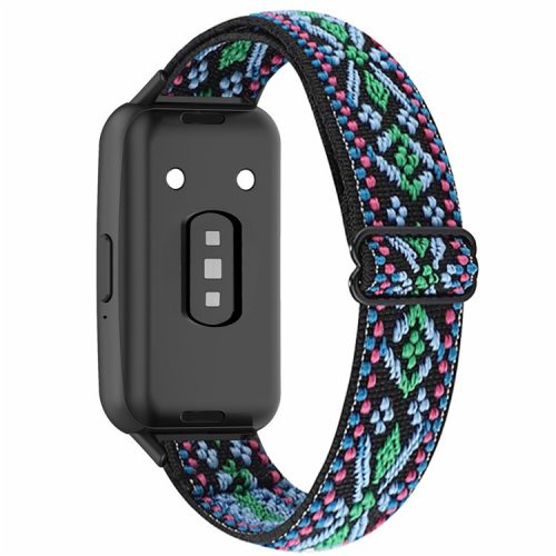 For Samsung Galaxy Fit3 Watch Strap Elastic Nylon Adjustable Smart Watch Band - Green