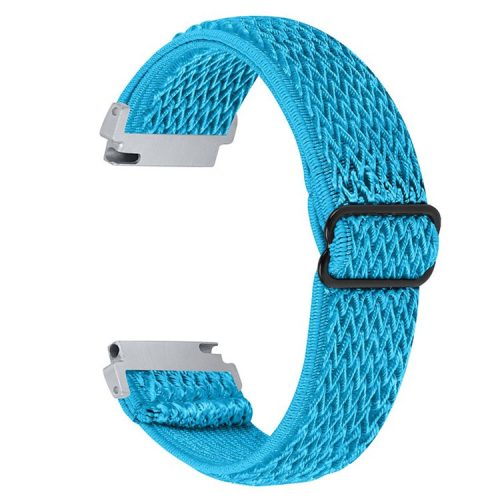 For Samsung Galaxy Watch 46mm/Watch3 45mm Adjustable Elastic Watch Strap Universal Watch Band with Buckle - Sky Blue