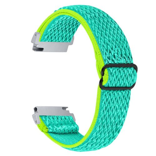 For Samsung Galaxy Watch 46mm/Watch3 45mm Adjustable Elastic Watch Strap Universal Watch Band with Buckle - Yellowgreen