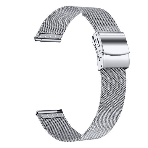 For Samsung Galaxy Watch 5 / Watch 5 Pro Milanese Watch Band 20mm Stainless Steel Strap - Silver