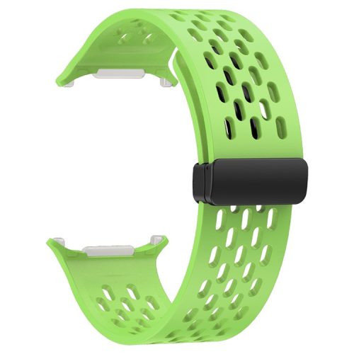 KALEBOL For Samsung Galaxy Watch Ultra 47mm Silicone Band Magnetic Replacement Strap - Fluorescent Green