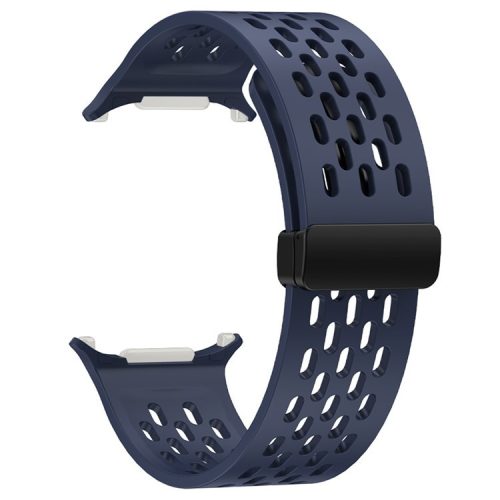 KALEBOL For Samsung Galaxy Watch Ultra 47mm Silicone Band Magnetic Replacement Strap - Navy Blue