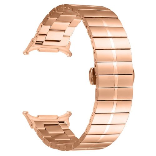 KALEBOL For Samsung Galaxy Watch Ultra 47mm Stylish Stainless Steel Watch Band Wrist Strap - Rose Gold