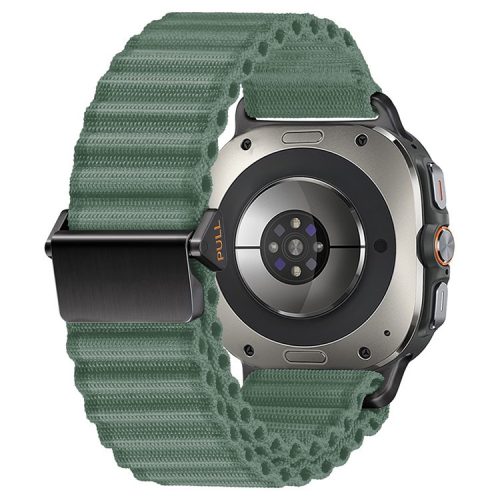 KALEBOL For Samsung Galaxy Watch Ultra 47mm Watch Band Adjustable Nylon Wrist Strap - Army Green