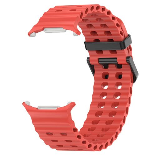 KALEBOL For Samsung Galaxy Watch Ultra 47mm Wrist Band Replacement Silicone Watch Strap - Red