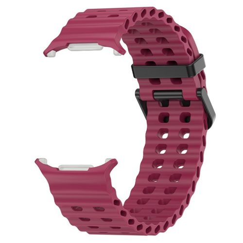 KALEBOL For Samsung Galaxy Watch Ultra 47mm Wrist Band Replacement Silicone Watch Strap - Wine Red