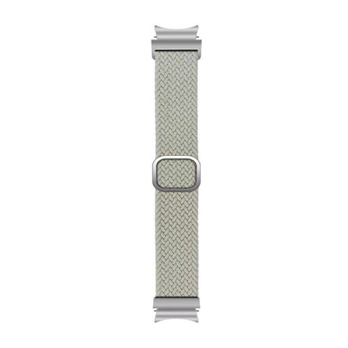 KALEBOL KLB-BZNL-001 For Samsung Galaxy Watch FE 40mm / Watch4 / Watch 5 / Watch 5 Pro / Watch6 Strap Nylon Watch Band - Pearl White