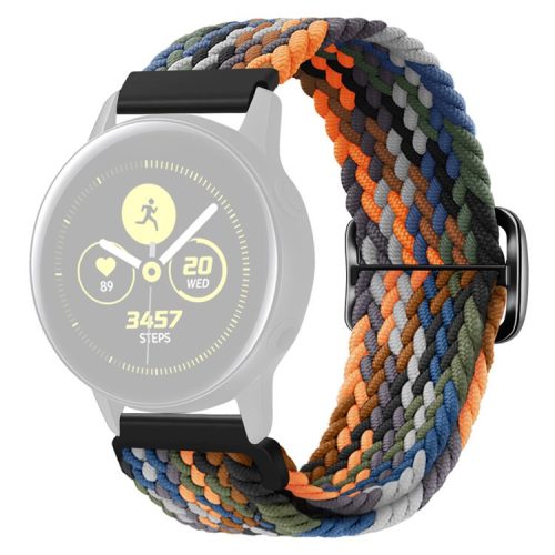 KALEBOL KLB-BZNL-001 For Samsung Galaxy Watch3 45mm / Watch 46mm Watch Band 22mm Nylon Strap - Camo Multi-color