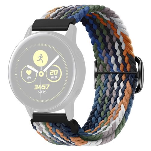 KALEBOL KLB-BZNL-001 For Samsung Galaxy Watch3 45mm / Watch 46mm Watch Band 22mm Nylon Strap - Denim Multi-color