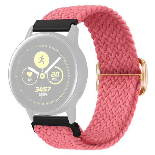 KALEBOL KLB-BZNL-001 For Samsung Galaxy Watch6 Classic 43mm / 47mm Watch Band 20mm Nylon Replacement Strap - Pink