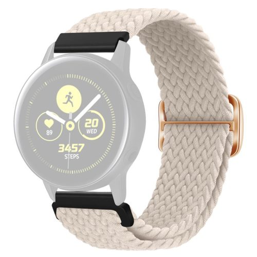 KALEBOL KLB-BZNL-001 For Samsung Galaxy Watch6 Classic 43mm / 47mm Watch Band 20mm Nylon Replacement Strap - Starlight