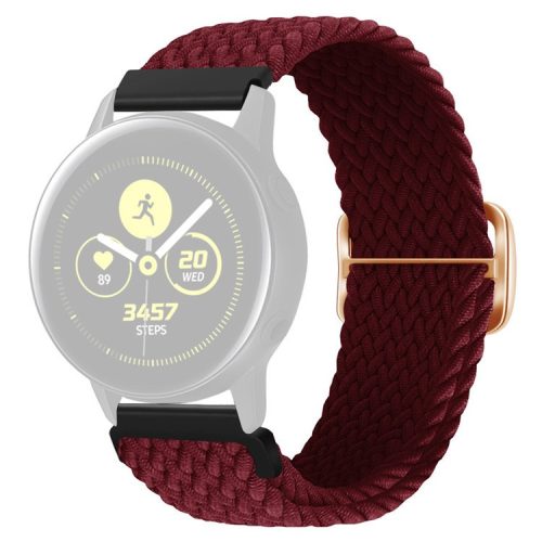 KALEBOL KLB-BZNL-001 For Samsung Galaxy Watch6 Classic 43mm / 47mm Watch Band 20mm Nylon Replacement Strap - Wine Red