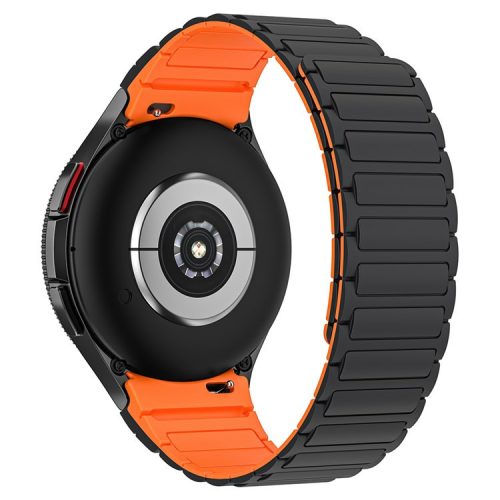 KALEBOL KLB-CXGJ-001 For Samsung Galaxy Watch FE 40mm / Watch4 40mm / Galaxy Watch Active2 40mm Silicone Watch Band - Black Orange