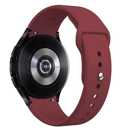 KALEBOL KLB-DKGJ-001 For Samsung Galaxy Watch FE 40mm / Watch6 / Watch6 Classic / Watch5 Silicone Watch Band Adjustable Strap - Wine Red