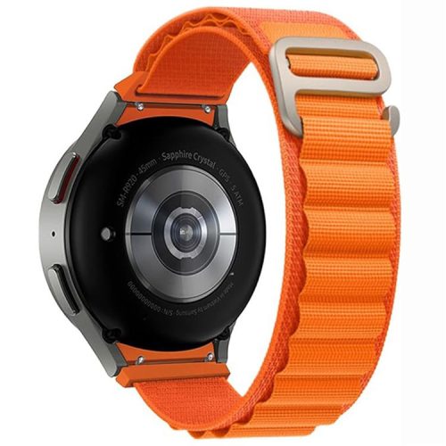 KALEBOL KLB-GSNL-001 For Samsung Galaxy Watch6 / Watch6 Classic / Watch 5 Nylon Watch Strap Adjustable Band - Orange