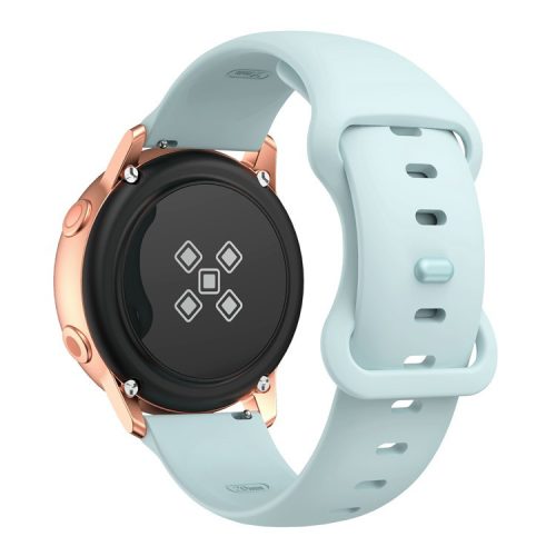 KALEBOL KLB-HDKGJ-001 For Samsung Galaxy Watch3 45mm Silicone Band 22mm Watch Strap with Butterfly Buckle - Baby Blue