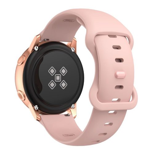 KALEBOL KLB-HDKGJ-001 For Samsung Galaxy Watch3 45mm Silicone Band 22mm Watch Strap with Butterfly Buckle - Pink