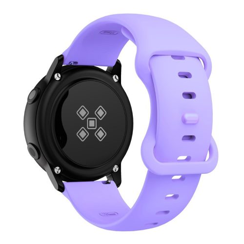 KALEBOL KLB-HDKGJ-001 For Samsung Galaxy Watch3 45mm Silicone Band 22mm Watch Strap with Butterfly Buckle - Purple