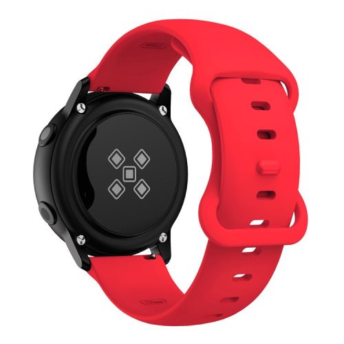 KALEBOL KLB-HDKGJ-001 For Samsung Galaxy Watch3 45mm Silicone Band 22mm Watch Strap with Butterfly Buckle - Red