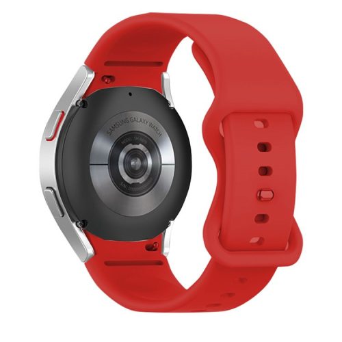 KALEBOL KLB-HDKGJ-001 For Samsung Galaxy Watch4 / Watch 5 / Watch FE 40mm / Watch6 Watch Strap Butterfly Buckle Silicone Band - Red