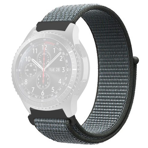 KALEBOL KLB-NLHH-001 For Samsung Galaxy Watch6 / Watch6 Classic Watch Strap 20mm Nylon Loop Band - Grey