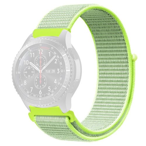 KALEBOL KLB-NLHH-001 For Samsung Galaxy Watch6 / Watch6 Classic Watch Strap 20mm Nylon Loop Band - Light Yellow