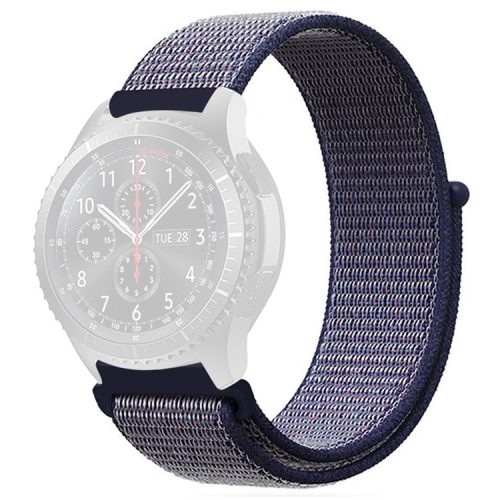 KALEBOL KLB-NLHH-001 For Samsung Galaxy Watch6 / Watch6 Classic Watch Strap 20mm Nylon Loop Band - Midnight Blue