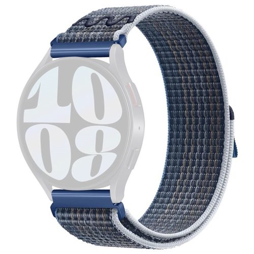 KALEBOL KLB-NLHH-002 For Samsung Galaxy Watch6 / Watch6 Classic 20mm Watch Band Nylon Loop Strap - Blue