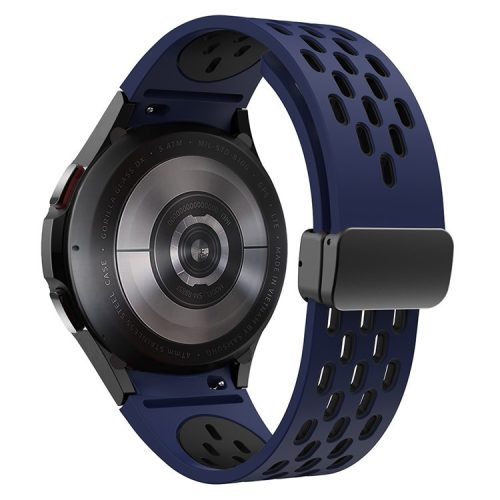 KALEBOL KLB-SSCXKGJ-002 For Samsung Galaxy Watch FE 40mm / Watch4 / Watch 5 / Watch6 Strap with Buckle - Midnight Blue / Black+Black Buckle