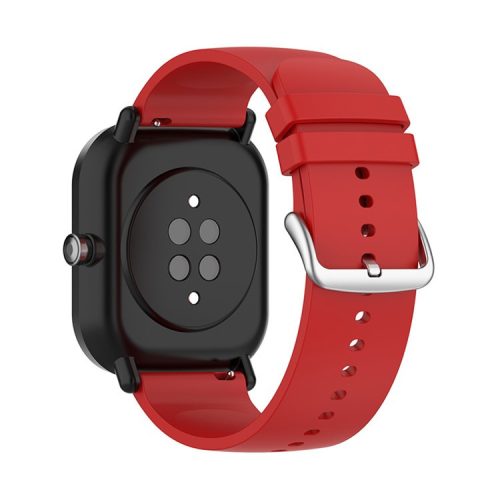 Soft Silicone Adjustable Smart Watch Band Replacement Strap 20mm for Samsung Galaxy Watch 5 / Watch 5 Pro / Watch4 Classic 46mm 42mm / Galaxy Watch4 44mm 40mm / Galaxy Watch3 41mm / Watch Active - Red