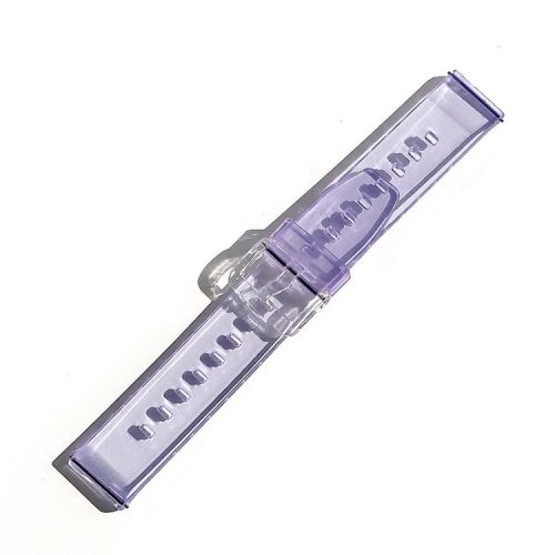 Soft TPU Color Changing Smart Watch Band Replacement Strap 20mm for Samsung Galaxy Watch4 Classic 46mm 42mm/Watch4 44mm 40mm/Galaxy Watch Active2 40mm 44mm/Galaxy Watch3 41mm - Purple