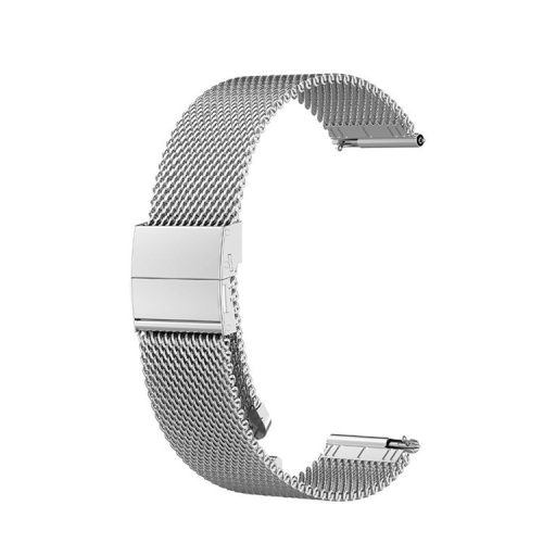 Stainless Steel Butterfly Buckle Milanese Replacement Watch Band Strap for Samsung Galaxy Watch6 40mm 44mm / Watch6 Classic 43mm 47mm / Watch 5 40mm 44mm / 5 Pro 45mm / Watch4 40mm 44mm - Silver