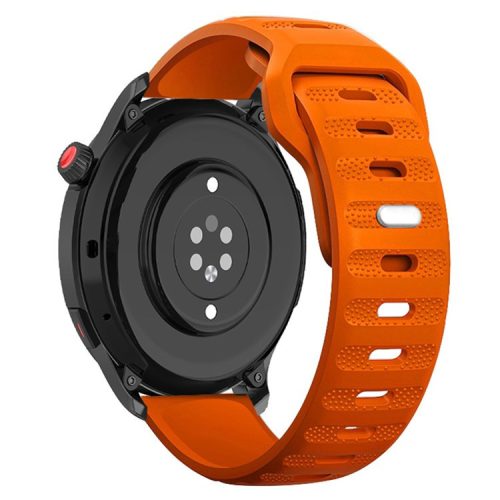 Watch Band for Samsung Galaxy Watch6 / Watch6 Classic / Watch 5 / Watch 5 Pro / Watch4 / Watch4 Classic , 20mm Silicone Strap - Orange