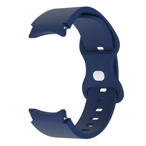 Watch Strap for Samsung Galaxy Watch6 40mm 44mm / Watch6 Classic 43mm 47mm / Watch 5 40mm 44mm / Watch4 40mm 44mm , 20mm Silicone Band with Butterfly Buckle - Midnight Blue