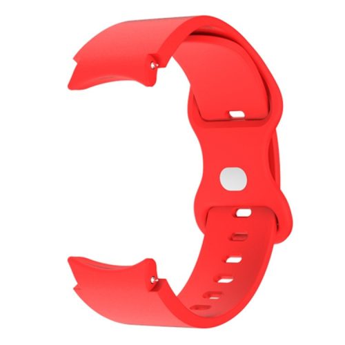 Watch Strap for Samsung Galaxy Watch6 40mm 44mm / Watch6 Classic 43mm 47mm / Watch 5 40mm 44mm / Watch4 40mm 44mm , 20mm Silicone Band with Butterfly Buckle - Red