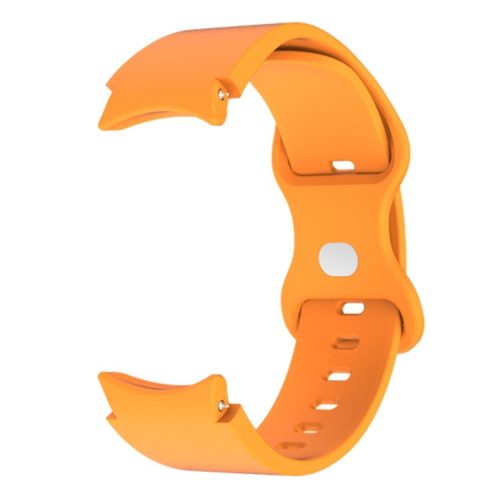 Watch Strap for Samsung Galaxy Watch6 40mm 44mm / Watch6 Classic 43mm 47mm / Watch 5 40mm 44mm / Watch4 40mm 44mm , 20mm Silicone Band with Butterfly Buckle - Yellow