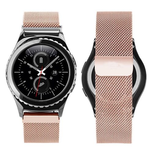 20mm Magnetic Milanese Loop Metal Watchband for Huawei Watch 2 - Rose Gold