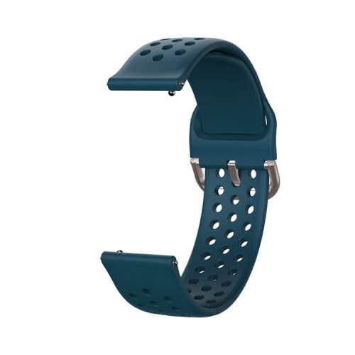 20mm Soft Silicone Watch Strap Replacement Smart Watch Band Strap for Huawei GT2 42mm Smart Watch / Huami Amazfit Watch Youth Edition - Blue-green