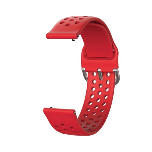 20mm Soft Silicone Watch Strap Replacement Smart Watch Band Strap for Huawei GT2 42mm Smart Watch / Huami Amazfit Watch Youth Edition - Red