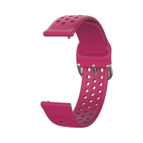 20mm Soft Silicone Watch Strap Replacement Smart Watch Band Strap for Huawei GT2 42mm Smart Watch / Huami Amazfit Watch Youth Edition - Wine Red