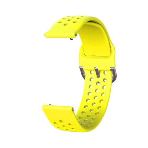 20mm Soft Silicone Watch Strap Replacement Smart Watch Band Strap for Huawei GT2 42mm Smart Watch / Huami Amazfit Watch Youth Edition - Yellow