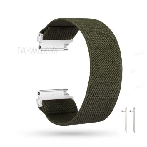 20mm Solid Color Printing Nylon Smart Watch Band for Samsung Galaxy Watch4 Classic 46mm 42mm/Watch4 44mm 40mm/Huawei Watch GT 2 42mm/Huami Amazfit Watch Youth Edition - Army Green