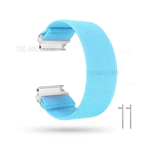 20mm Solid Color Printing Nylon Smart Watch Band for Samsung Galaxy Watch4 Classic 46mm 42mm/Watch4 44mm 40mm/Huawei Watch GT 2 42mm/Huami Amazfit Watch Youth Edition - Baby Blue