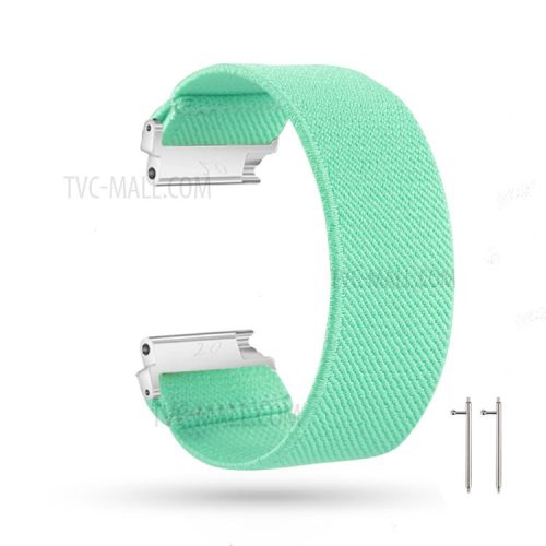 20mm Solid Color Printing Nylon Smart Watch Band for Samsung Galaxy Watch4 Classic 46mm 42mm/Watch4 44mm 40mm/Huawei Watch GT 2 42mm/Huami Amazfit Watch Youth Edition - Cyan