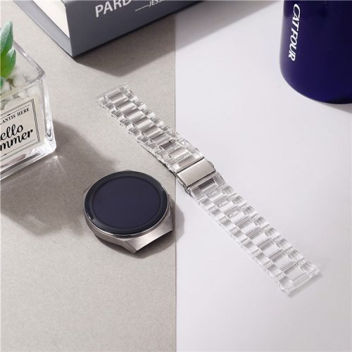 22mm Acrylic Watch Band for Samsung Galaxy Watch 46mm/Gear S3/Huawei Watch GT 2 46mm - Transparent