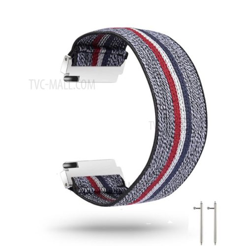 22mm Colorful Nylon Watch Band for Huawei Watch GT 2e/GT/GT 2 46mm  - Grey/Colorful