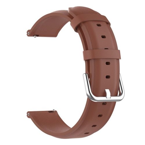 22mm Genuine Leather Watch Band for Huawei Watch GT Runner/Watch GT 3 46mm, Pin Buckle Smart Watch Band - Brown