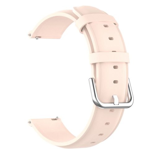 22mm Genuine Leather Watch Band for Huawei Watch GT Runner/Watch GT 3 46mm, Pin Buckle Smart Watch Band - Light Pink